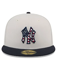 New Era Men's Black New York Yankees 2024 Fourth of July 59FIFTY Fitted Hat