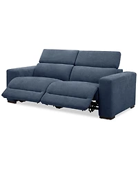 Nevio -Pc. Fabric Power Headrest Sectional with Motion Chairs