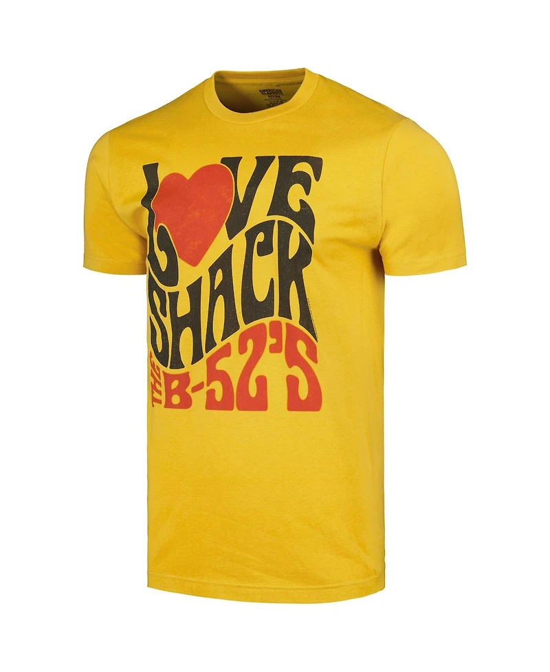 American Classics Men's Gold The B-52's Love Shack Graphic T-Shirt
