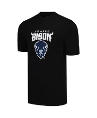 Fisll Men's Black Howard Bison Applique T-Shirt