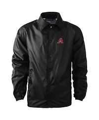Dunbrooke Men's Black Arizona Diamondbacks Coach's Raglan Full-Snap Windbreaker Jacket