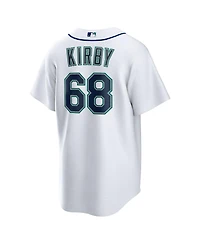 Nike Men's George Kirby White Seattle Mariners Home Replica Jersey