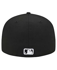 New Era Men's Black Toronto Blue Jays Logo 59FIFTY Fitted Hat
