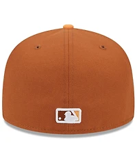 New Era Men's Brown/Orange San Francisco Giants Spring Color Basic Two-Tone 59FIFTY Fitted Hat