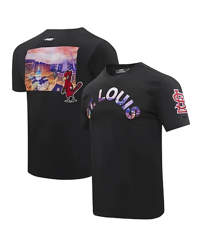 Pro Standard Men's Black St. Louis Cardinals Cityscape T-Shirt