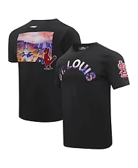 Pro Standard Men's Black St. Louis Cardinals Cityscape T-Shirt