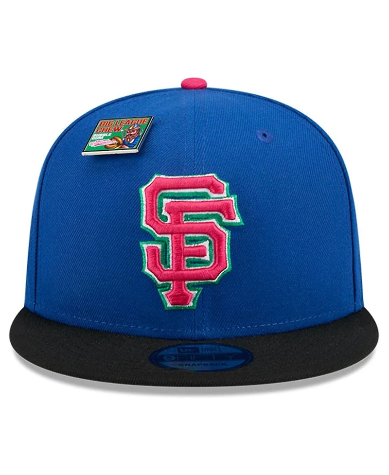 New Era Men's Royal/Black San Francisco Giants Watermelon Big League Chew Flavor Pack 9FIFTY Snapback Hat