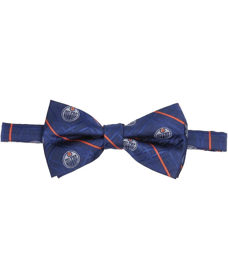 Eagles Wings Men's Navy Edmonton Oilers Oxford Bow Tie
