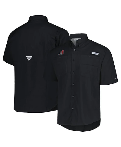 Columbia Men's Black Arizona Diamondbacks Tamiami Omni-Shade Button-Down Shirt