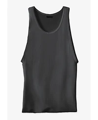 KingSize Men's Ribbed Cotton Tank Undershirt 3-Pack