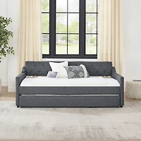Streamdale Tufted Daybed with Trundle and Usb