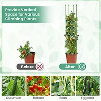 2-Pack Garden Trellis 56" Plant Support & Tomato Cages with Adjustable Height