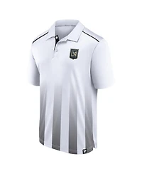 Fanatics Men's White Lafc Line Up Fade Polo Shirt