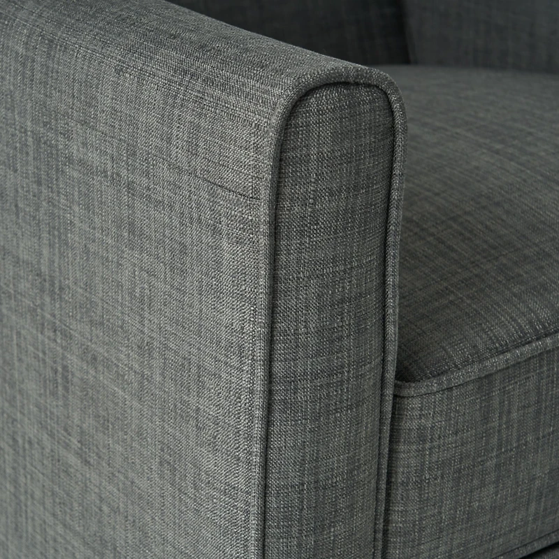 Streamdale Sophisticated Push Back Accent Chair Dark Grey