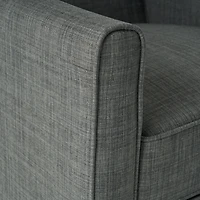 Streamdale Sophisticated Push Back Accent Chair Dark Grey