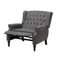 Streamdale Diamond Stitch Wingback Manual Recliner Comfort and Style United
