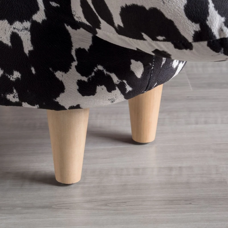 Streamdale Adorable Cow-Shaped Velvet Ottoman for Kids