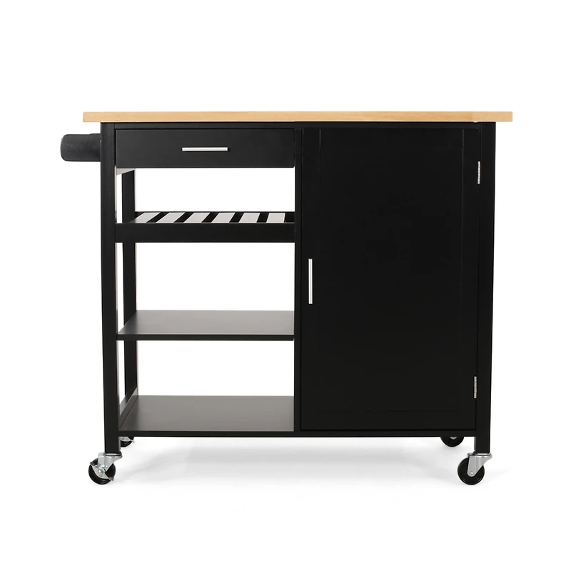 Streamdale Stylish Kitchen Cart with Extra Counter and Storage Space