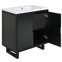 Streamdale Premium Solid Wood Bathroom Vanity (30")