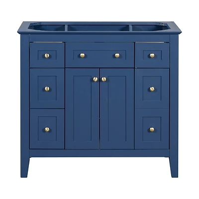 Modern Bathroom Vanity with Large Storage Space in Mdf Wood & Solid Wood