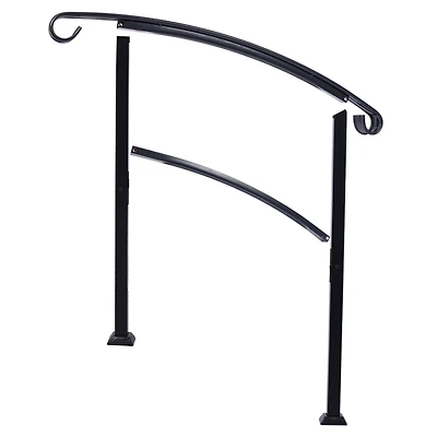 Streamdale Versatile & Stylish 3ft Black Wrought Iron Stair Hand Railing