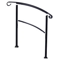 Streamdale Versatile & Stylish 3ft Black Wrought Iron Stair Hand Railing