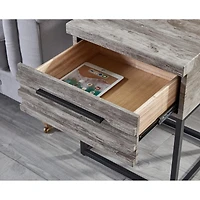 Streamdale Furniture Celestial Contemporary Storage End table, Gray