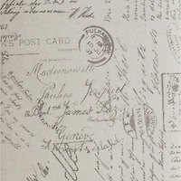 Simplie Fun English Letter Print Fabric Armless Contemporary Accent Chair