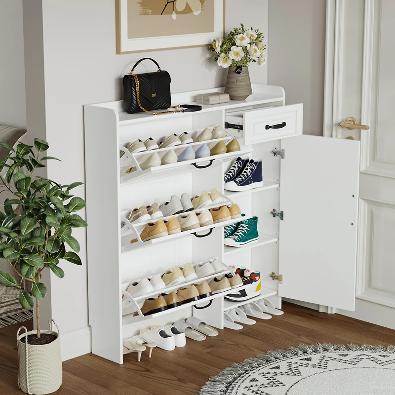 Streamdale Furniture Premium Shoe Cabinet with Ample Storage and Dust Protection