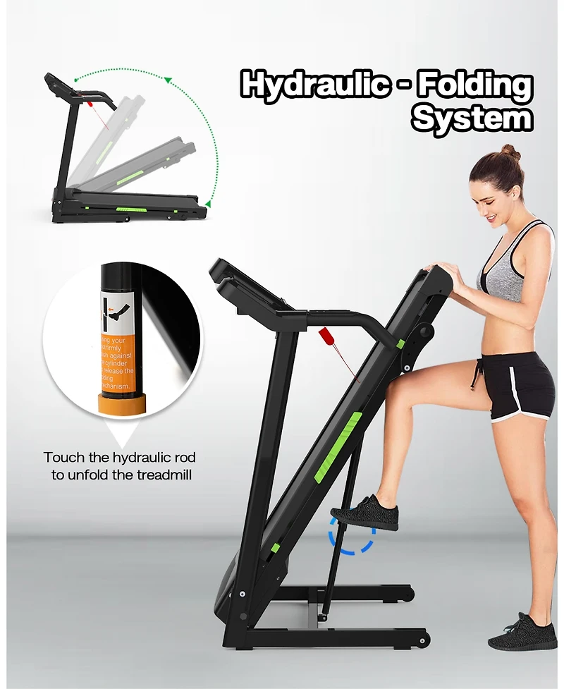 Streamdale Silent Treadmill with Space-Saving Design
