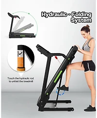 Streamdale Silent Treadmill with Space-Saving Design