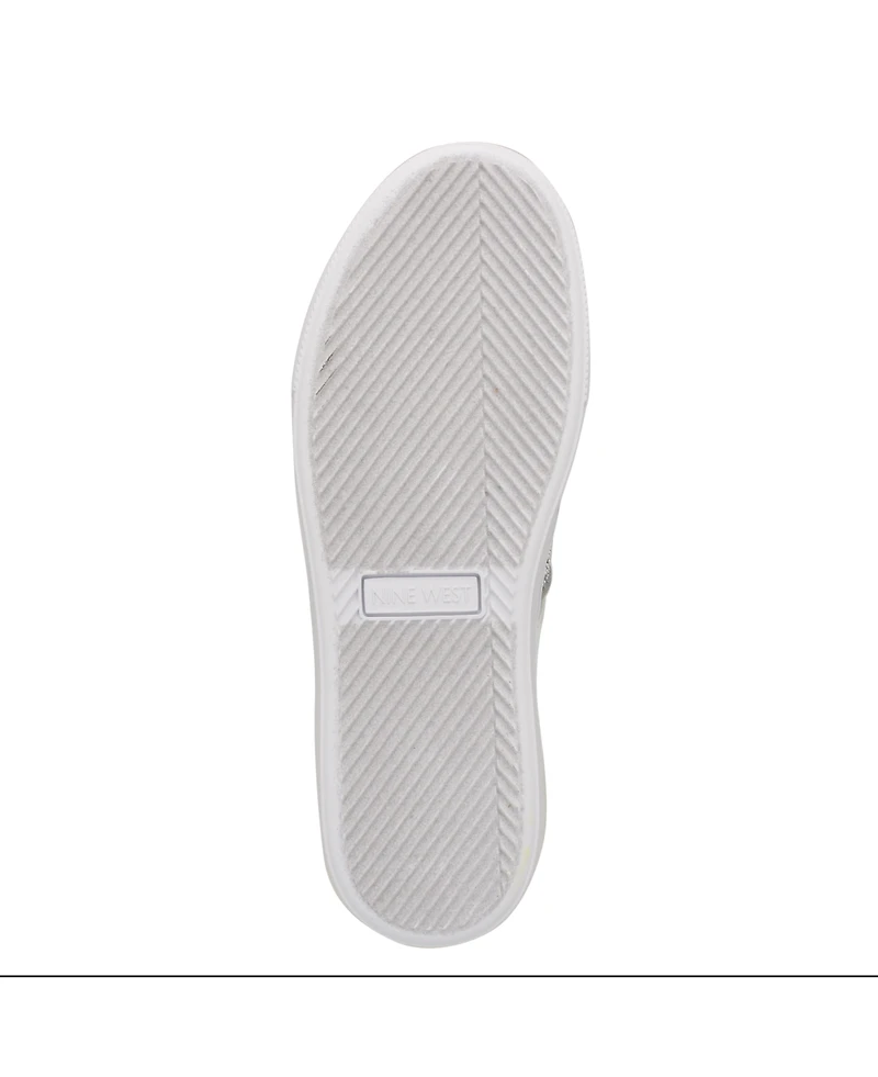 Nine West Women's Gator Platform Casual Lace-Up Sneakers
