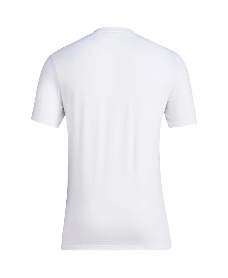 Adidas Men's White Miami Hurricanes Baseball Sunflower Seeds T-Shirt