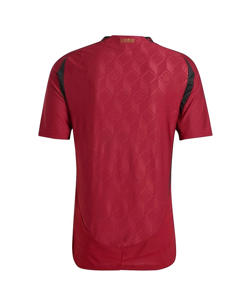 Adidas Men's Burgundy Belgium National Team 2024 Home Authentic Jersey