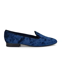 Nine West Women's Renold Velvet Slip-On Smoking Slipper