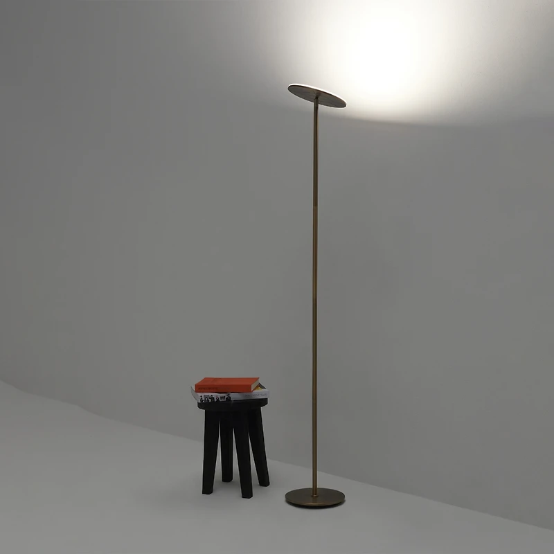 Sky 63" Super Bright Led Torchiere Modern Floor Lamp with Adjustable Head