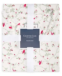 Charter Club Women's 2-Pc. Printed Long-Sleeve Packaged Pajamas Set, Created for Macy's