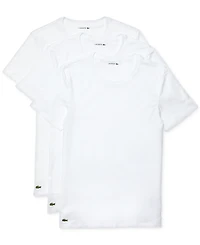 Lacoste Men's 3-Pack Regular Fit Crewneck Undershirts