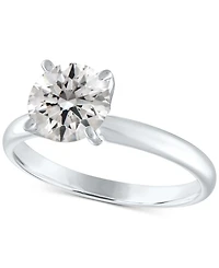 Gia Certified Diamond Solitaire Engagement Ring (2 ct. t.w.) in 14k White Gold
