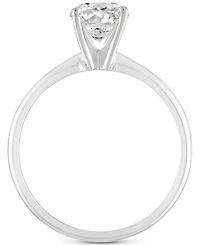 Gia Certified Diamond Solitaire Engagement Ring (1-1/2 ct. t.w.) in 14k White Gold