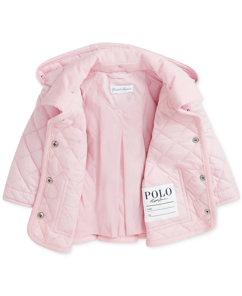 Polo Ralph Lauren Baby Girls Quilted Hooded Coat