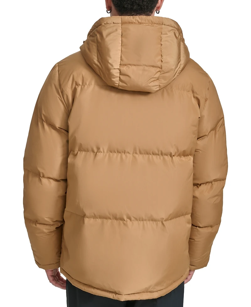 Champion Men's Quilted Full-Zip Hooded Puffer Jacket