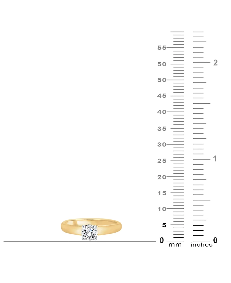 Igi Certified Diamond Solitaire Engagement Ring (1/2 ct. t.w.)