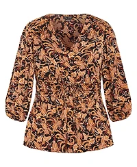 City Chic Plus Aubree Print Shirt