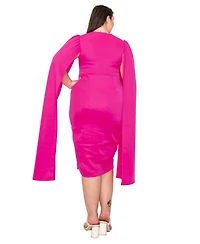 L I V D Plus Naomi Cape Dress