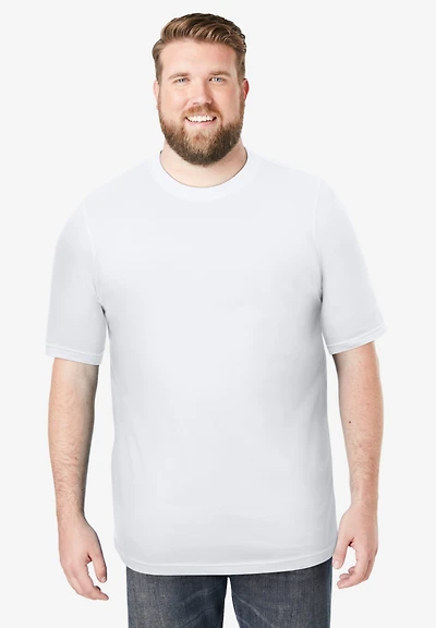 Boulder Creek Big & Tall by KingSize Heavyweight Jersey Crewneck T-Shirt