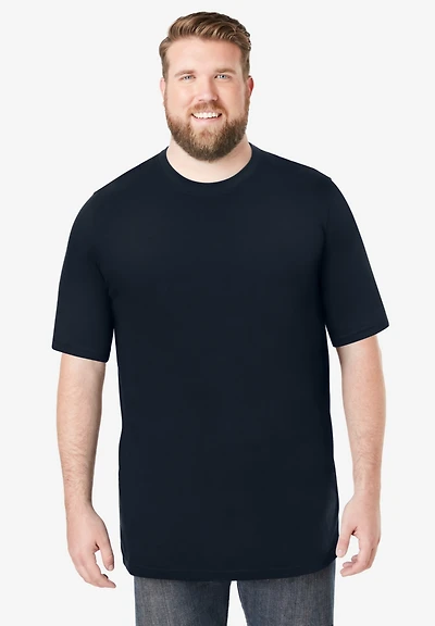 Boulder Creek Big & Tall by KingSize Heavyweight Jersey Crewneck T-Shirt