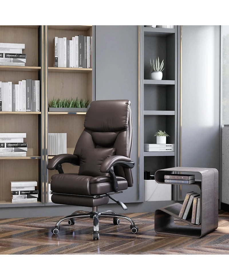Vinsetto Executive Office Chair with Kneading Massage Swivel Wheels