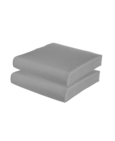 Aoodor Outdoor Chair Cushion W25''xD25'' Soft, Fade-resistant Polyester, Removable Cover with Hidden Zipper, Adaptable Secure Ties, Set of 2 Available