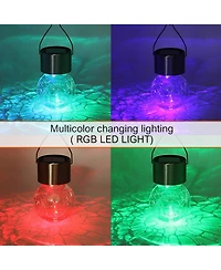 Maggift Solar Hanging Lights: Multi-Color, Outdoor - 8 Pack